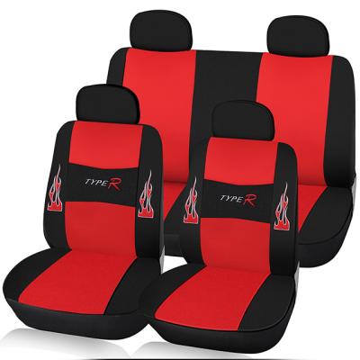 China Sports Full Set Universal Car Seat Covers For Front And Rear Bench Split Pad for sale