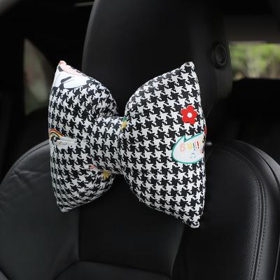 China Cartoon Fashion Women Waist Lumbar Support Universal Anti-Slip Seat Covers Cushion Cute Girls Car Accessories Car Headrest Neck Pillow for sale