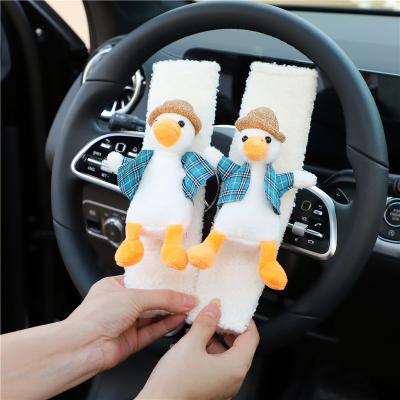 China Cute Baby Cartoon Cute Plush Travel Safety Belt Hood Pads Soft Strap for sale