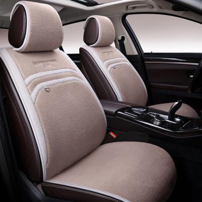 China Best Hot Selling Luxury Universal Winter Woolen Fur Car Seat Cover For Car Cushion Cover for sale