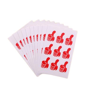 China Colorful Cartoon Sticker Teachers Marking To Encourage Thumb Label Thumb Label Sticker Printed Children Waterproof Stickers for sale