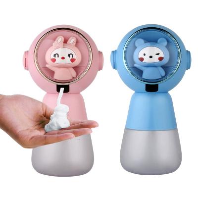 China 2022 Cartoon Cat Automatic Touchless Foaming Soap Dispenser Customized Logo Foam Soap Dispenser OEM ODM Service For Kids Bathroom for sale