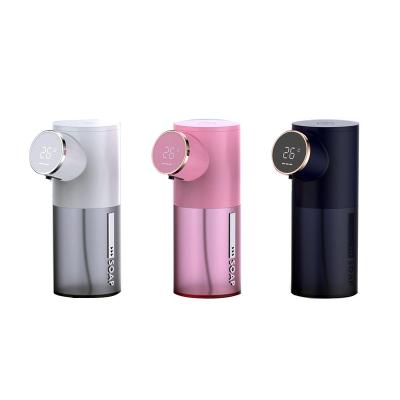 China 2022 Hot Best Selling 320ml Beautiful Foam Soap Dispenser Amazon Products Refillable Automatic Foaming Soap Dispenser Hot Pink Color for sale