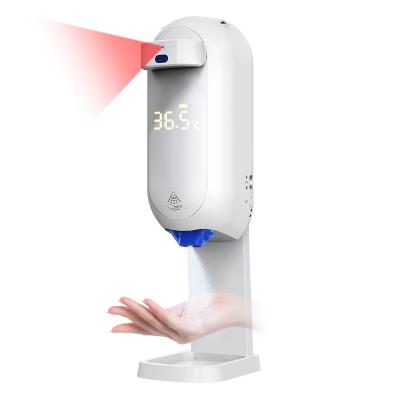 China 2021 Foam Soap Dispenser New Product Non Touch Automatic Soap Dispenser With Themometer Hand Forehead Temperature Test for sale