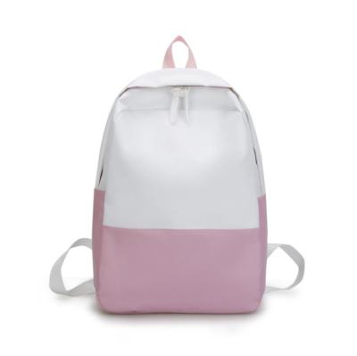 China Softback 2019 Promotional New Fashion Dye Match Laptop Backpack Travel Outdoor Cute Backpack for sale