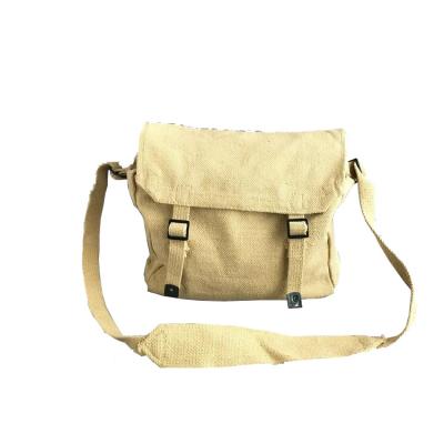 China PU Handles Canvas Wholesale Messenger Embroidery Vintage Satchel Custom Travel Casual Durable Tactical Student Crossbody Shoulder Bag for sale