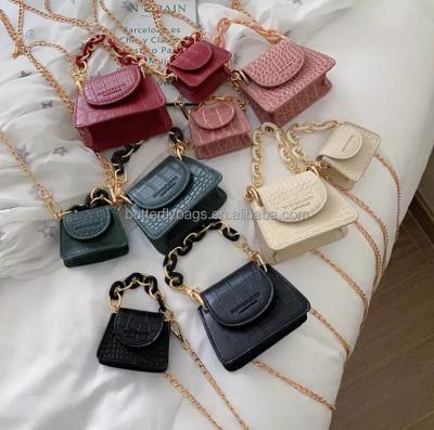 China Softback 2021 new arrivals mini alligator print handbags ladies fashion bags cross - mommy and me body purse sets for sale