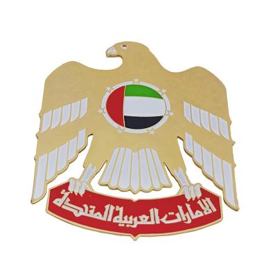 China UAE Wholesale Custom 2021 UAE Logo National Product Day Gift Car Front Grille Emblem Badge for sale