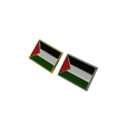 China Custom Palestine Gold Palestine National Flag Free Shirt Pin Badges for sale