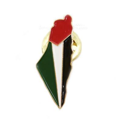 China Wholesale Free Lapel Pin Badge Europe Country Flag National Day Gifts Palestine for sale