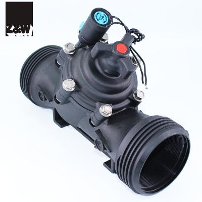 China GENERAL PLASTIC DN80 SOLENOID VALVE FOR IRRIGATION 3 INCH FLOW CONTROL PILOT BSP FEMAIE THREAD FLANGE HYDRAULIC CONNECTION for sale