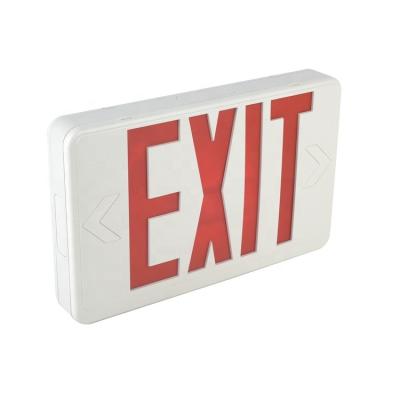 China Fireproof Emergency Lighting Emergency Exit Light Manufacturer US Market 277V PC LED Exit Sign for sale