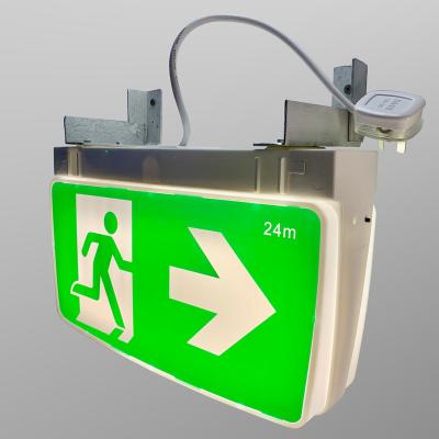 China Shopping Mall Australia LED Emergency Light SAA/CE Certification Fire Indicator Safety Exit Sign Light for sale