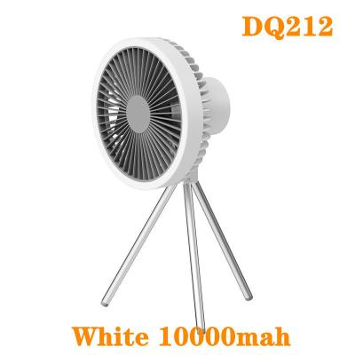 China No Chargeable USB Desktop Tripod Stand Air Cooling Fan With Night Light Ceiling Fan Outdoor Camping Air Cooler for sale