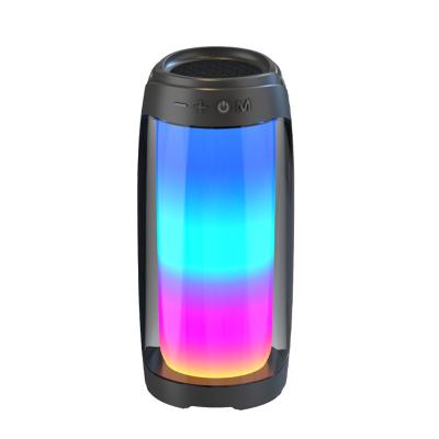 China No NEW BT Portable HiFi Speaker Excellent Bass Wireless Sound Box TFCard Speaker 3D Full Screen Colorful LED Light for sale