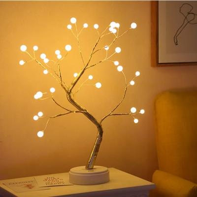 China Desk table null decor 36 led bead tree light for bedroom home decorationdesk for sale