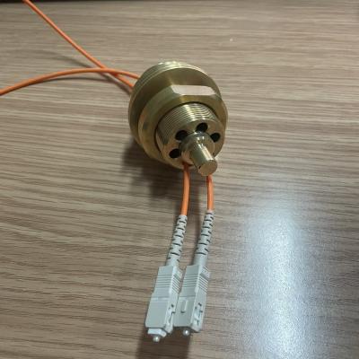 China 60mm Six Ways Deaf Chamber Brass Fiber Optic Waveguides for sale