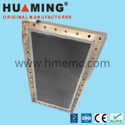 China Steel Honeycomb Filter 300x600mm RF Chamber Shield Low Pass Honeycomb Duct for sale