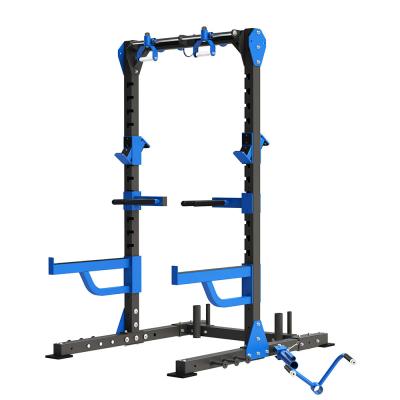 China Equipamento de ginástica comercial Red Power Squat Rack com design personalizável e durável à venda