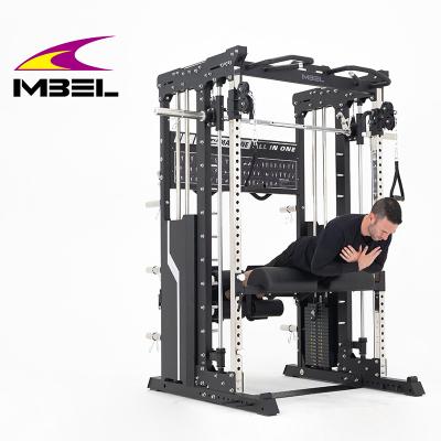 China Multi Function Integrated Gym Trainer Bodybuilding Gym Smith Machine Squat Rack Power Rack for sale