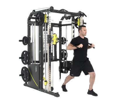 China Black Matt Sport Equipment Power Squat Rack Mutli Function Station Smith Machine K.W. 320 KGS for sale