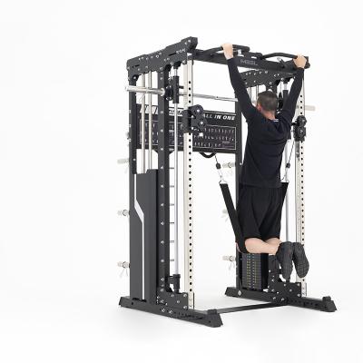 Cina Attrezzature di bodybuilding moderne Regolabile pieghevole Squat Rack per il fitness multifunzionale in vendita