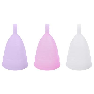 China Good Quality Eco-friendly Silicone Menstrual Cups Box Cup Menstrual Period Cup For Women for sale