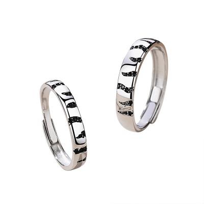 China New Design CLASSIC Fashion S925 Silver Wedding Ring For Lovers for sale