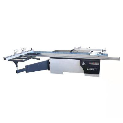 China New Design MJ6132TC Munal Horizontal Lifting Saw Blade 45/90 Degree Cutting Panel Saw Precision Woodworking Sliding Table Saw for sale