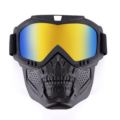 China New Design Motorcycle Protective Eye Shield Off Road Glass Full Face Goggles for sale