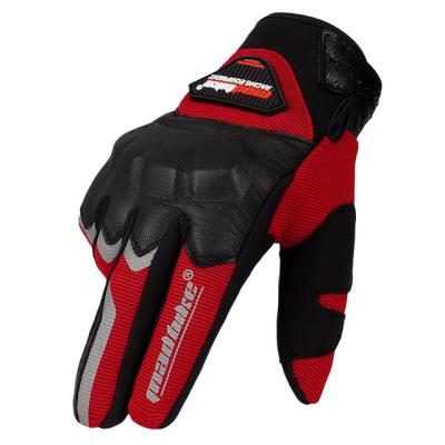 China Full finger MADBIKE MAD-20 for youth dirt bike gloves and five racing gloves with motorcycle leather gloves men for sale