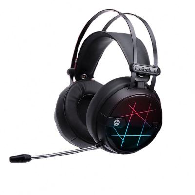 China This Year's Popular Headband FOR HP H160 Wired Headset With Microphone Notebook Luminous USB Universal RGB Stereo Audio Desk Phone for sale