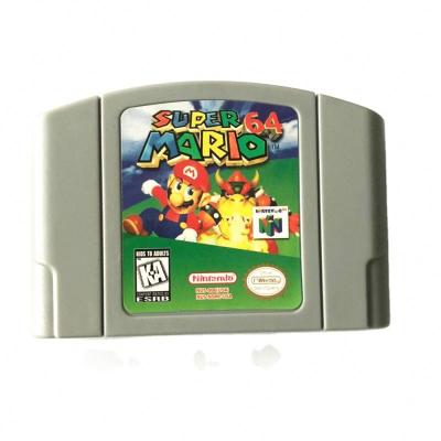 China 2021 Super Hot Selling Amazon Games n64 Mario 64 Game Card Retro Mario PB-N64001 for sale