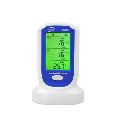 China BENETECH GM8803 Portable Air Quality Detector PM 2.5 PM10 Air Quality Detector Monitors China Manufacturer 0.3um for sale