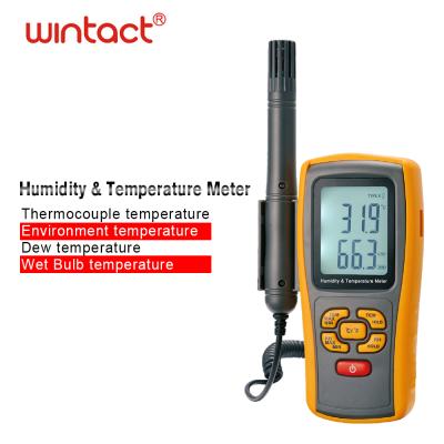 China Detachable Model GM1361+ Thermometer Hot Selling CE Fe ROHS Digital LCD Hygrometer Humidity Temperature Testing for sale