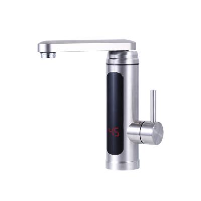 China Instant Electric Heater Water Tap Instant Electric Water Heater Faucet Electric For Kitchen Faucets 304 Stainless Steel Digital Display for sale