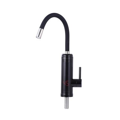 China Electric Instant Type Electric Water Heater Faucet Flexible Hose Heating Faucets Stainless Steel Instant Faucets Digital Display Water Faucet for sale