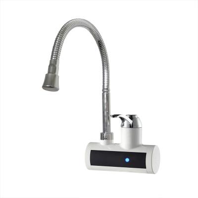 China Electric Water Heater Faucet Temperature Display Electric Instant Hot Water Faucets Heater Tap Fast Instantaneous Heater for sale