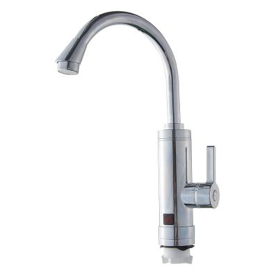 China Electric Faucets Factory Price Durable Safe 3-5 Seconds Hose Instant Electric Water Heater Chromed Faucet for sale