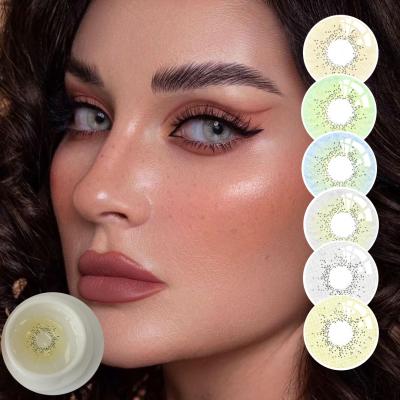 China Atmospheric Cosmetic Eye Protect Eyes Middle Eastern Style Color Contact Lens Packaging Customized Annual Direct Selling Contact Lens No Degree for sale