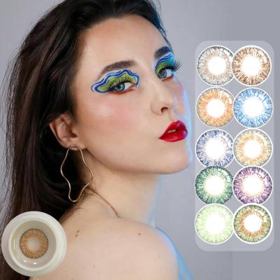 China Hot Selling Beauty New Colored Contact Lenses Packaging Free Case Customized Box for sale