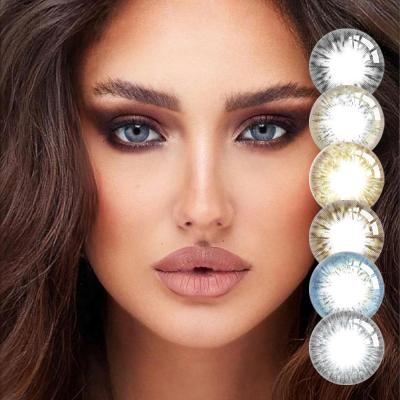 China 2021 Natural Wholesale Cosmetic Lens Cheap Colored Power Fantasy 1 Year Best Look Natural Contact Lenses for sale