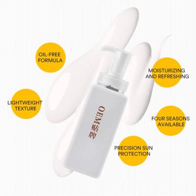 China New Type Organic Face Sunscreen Sunscreen Protection Whitening Lotion SPF 50 Cream Natural Sunscreen for sale