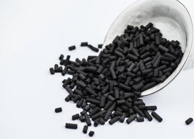 China Low Ash Activated Filter Carbon Pellets , 4mm CTC 50 Extruded Activated Carbon for sale