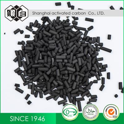 China Van de Koolstofkorrels 4mm van de gasverwijdering Reiniging Geactiveerde het Deeltjesgrootte 450 - 550g/L-Dichtheid Te koop