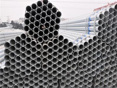 China ST52  A53 A106 Round ERW Steel Galvanized Pipe / Tube Thick Wall For Water Gas Oil for sale