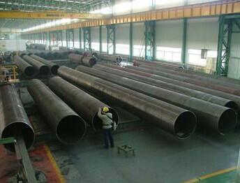 China API5L Spiral Welded Steel Pipe With Blank Painting 5mm - 20mm Wall Thickness for sale