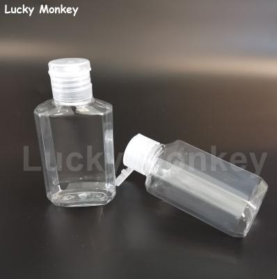 China Consumer Electronics Packaging Sanitizer Bottle Flip Cap 2 Ounce 60ml Plastic Bottle for sale