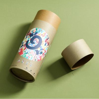 China Disposable Custom Design Size Printing Kraft Paper Box Printing Paper Tube for sale