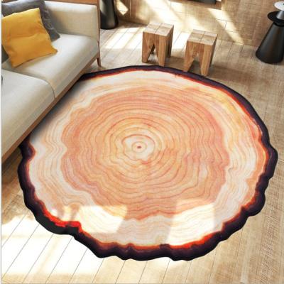 China Custom Round Blanket For Living Room Wool Handmade Rug for sale